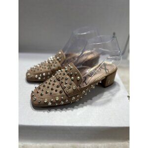 Sam Edelman Augustus Almond Toe Studded Mules women size 6